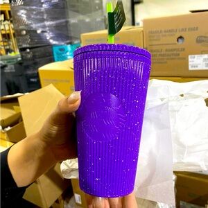 Starbucks Grande Purple Glow in the Dark Tumber NWT